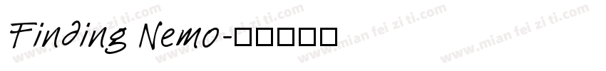 Finding Nemo字体转换